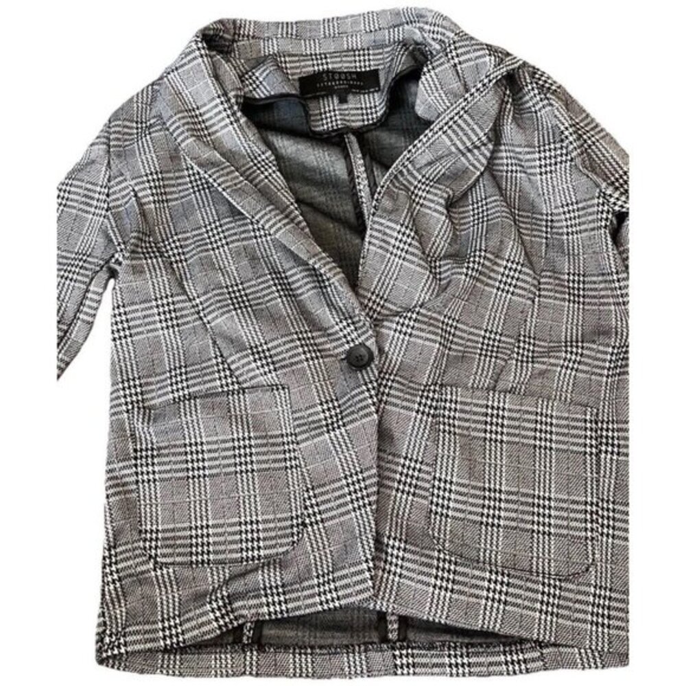 Stoosh Women’s Size Medium Shirt Jacket Shacket Blend Collar Button Jacket